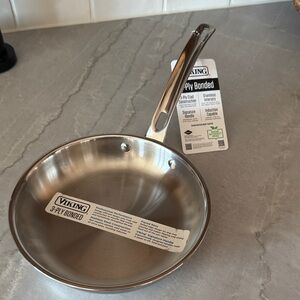 Viking 8" Skillet Frying Pan 3 Ply Bonded Stainless Cookware Stainless Steel